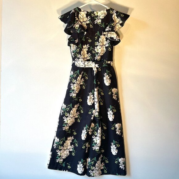 GB Girls SZ 10 Navy Floral Special event Dressy Casual Wedding Guest Preppy - Picture 6 of 10